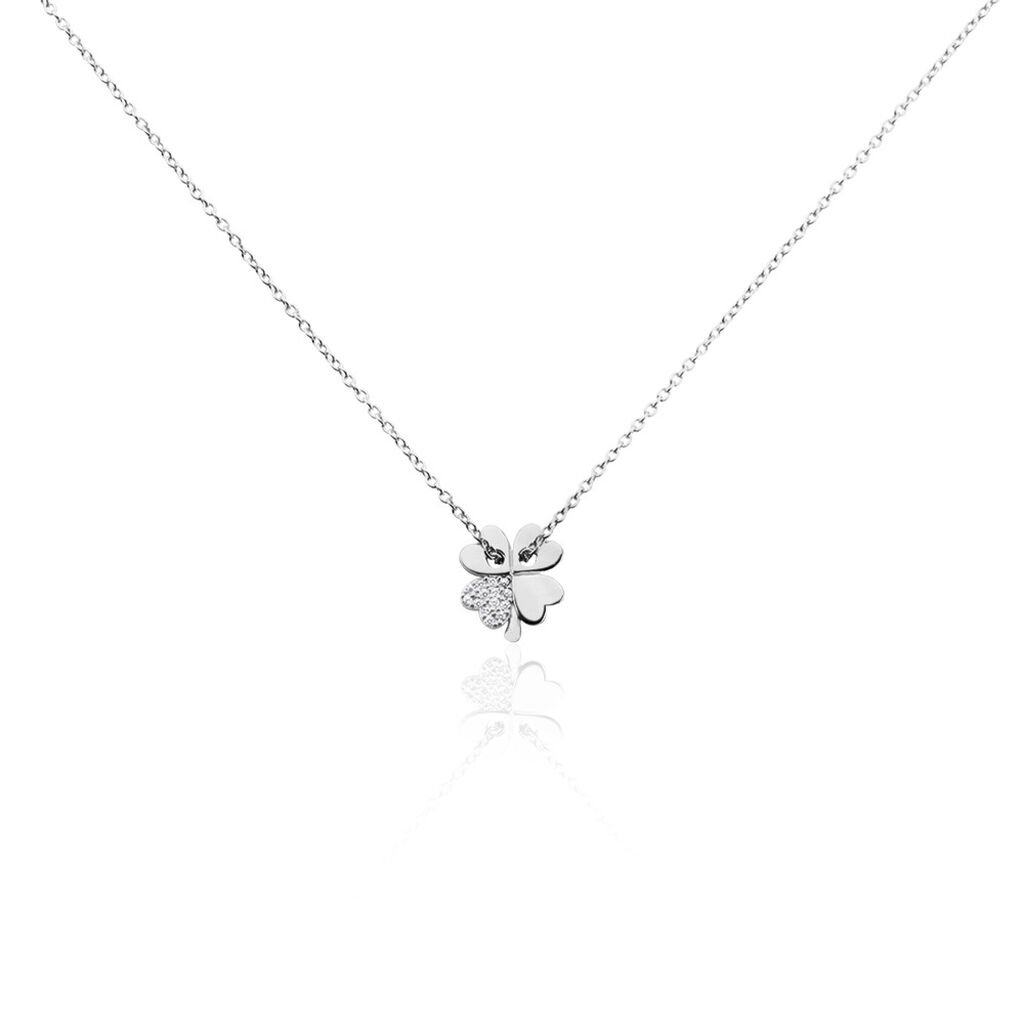 Collier Argent Tancrede Oxydes De Zirconium