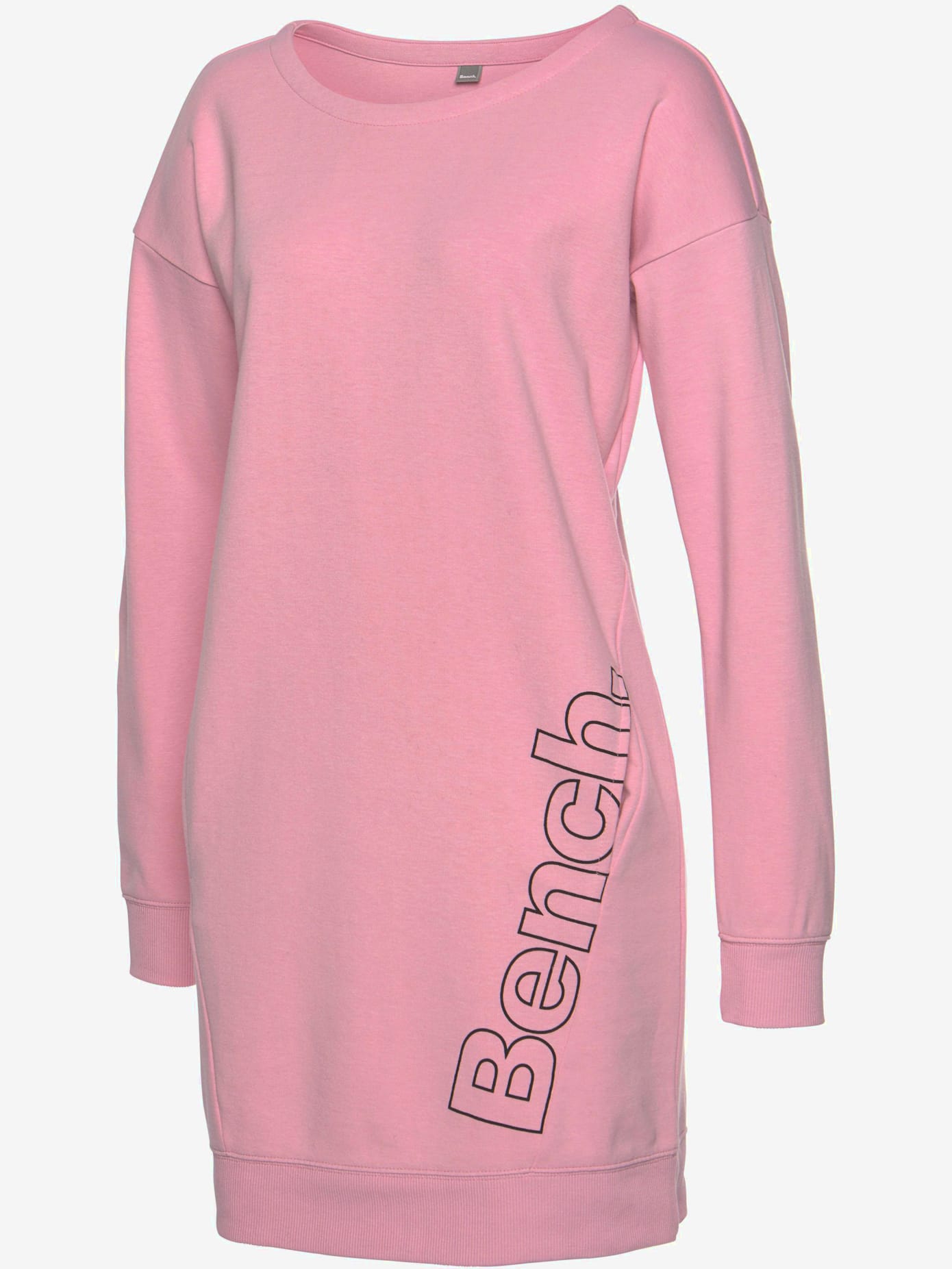 Robe en matière sweat robe d'intérieur sportive avec grand imprimé logo