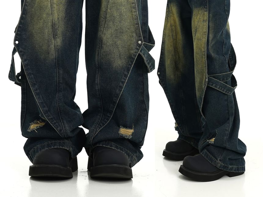 Meiksip - Hoge taille losse rechte jeans
