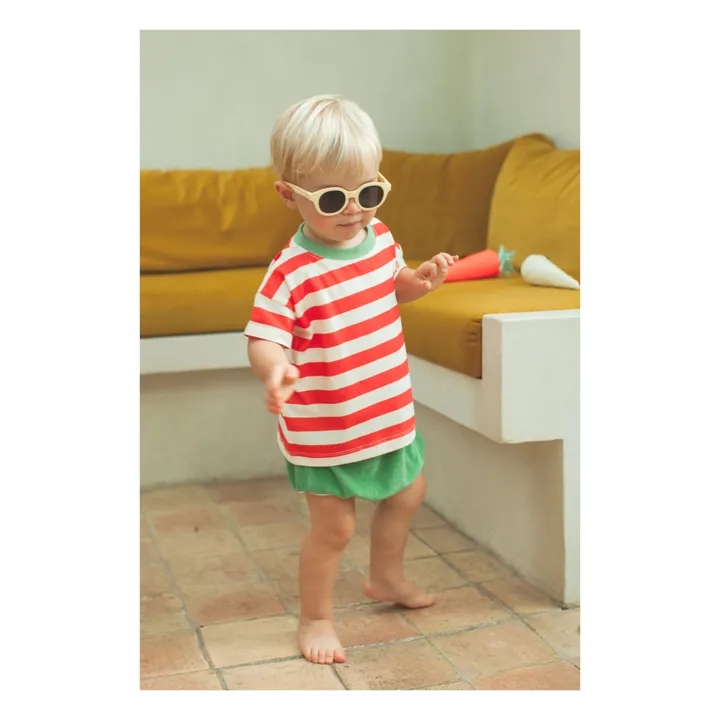 Marlot Paris T-shirt Augusto Rayé | Rouge