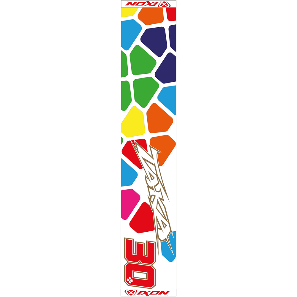 Ixon - Echarpe Nakagami Blanc / Multicolore