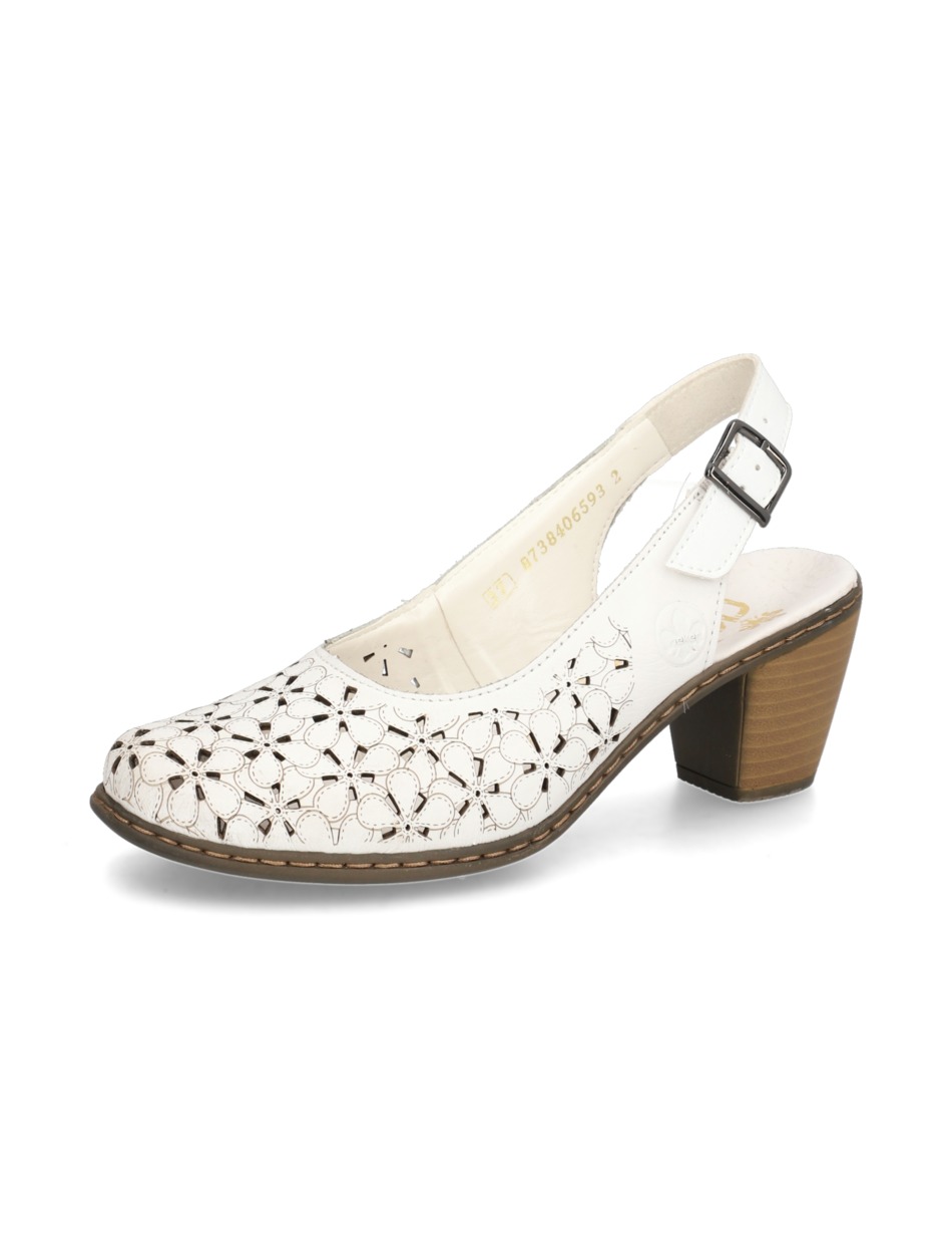 Glattleder Slingpumps