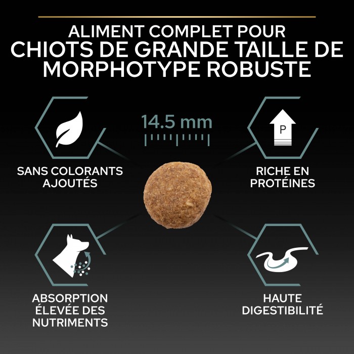 PRO PLAN Sensitive Digestion Large Robust Puppy à la Agneau- Croquettes pour chien