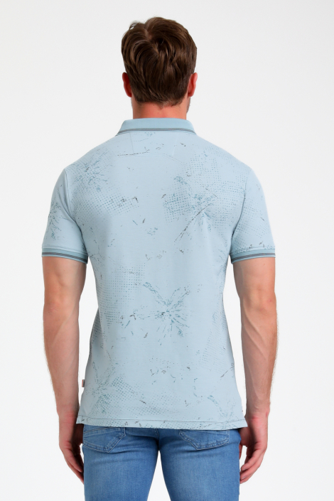 Gabbiano blauwe heren polo