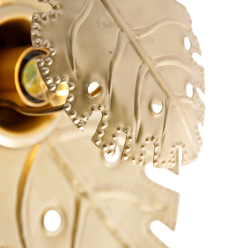 Design wandlamp antiek goud - Carballo