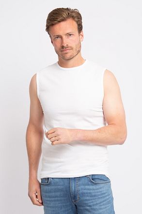 Alan Red T-Montana Singlet Wit (2-Pack) Herenmode 6684/2P/01 Montana Singlet White