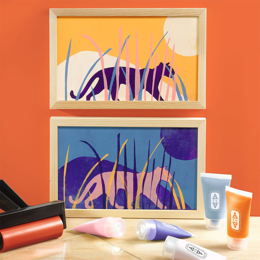 djeco knutselset atelier 47 - gel afdrukken