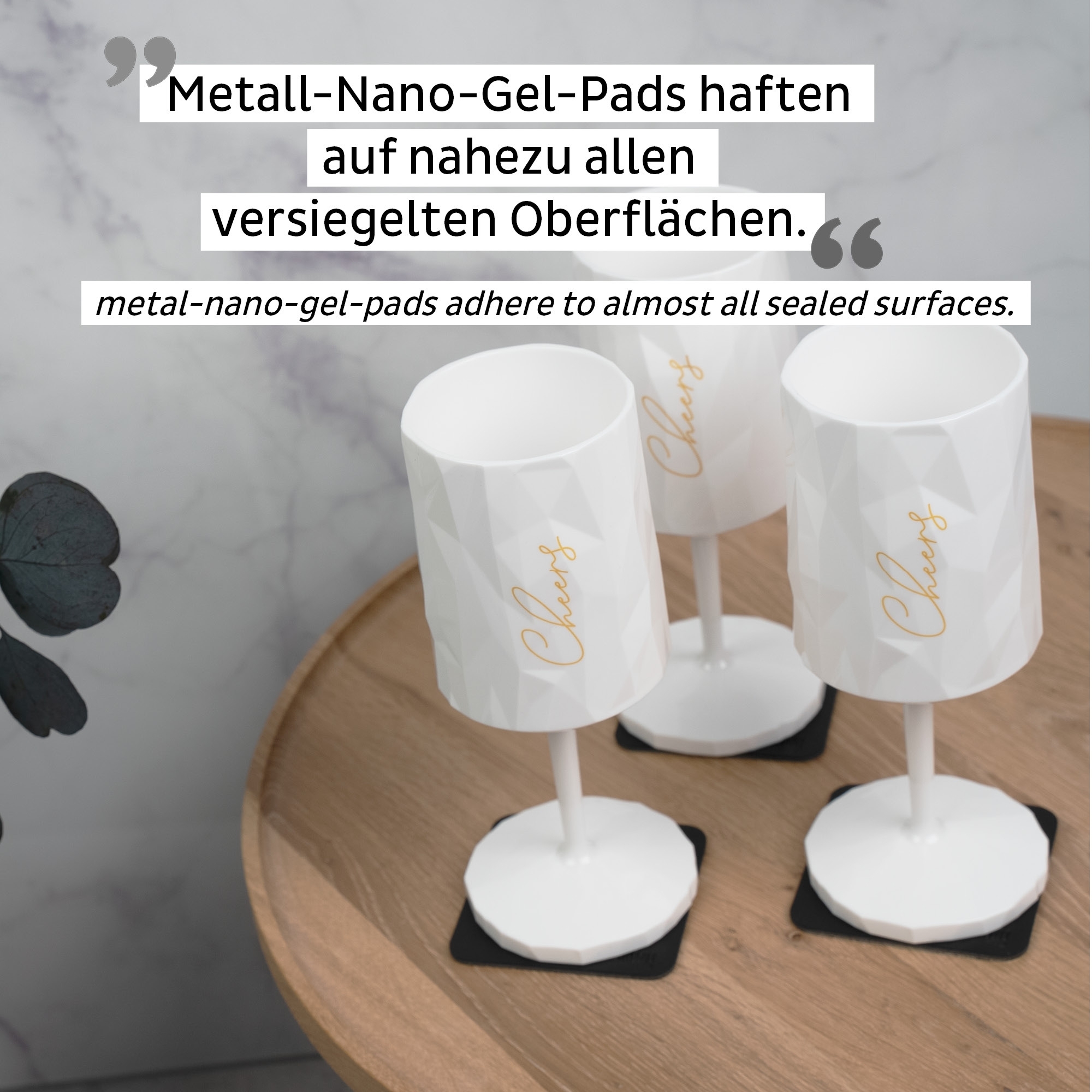 Silwy Magnet-Kunststoffglas WEIN CHEERS WHITE (0,3l)