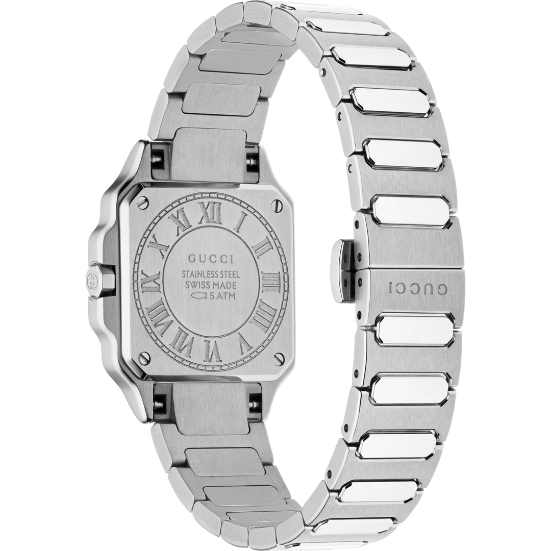 Gucci G-Flat Diamonds Schwarz 24mm