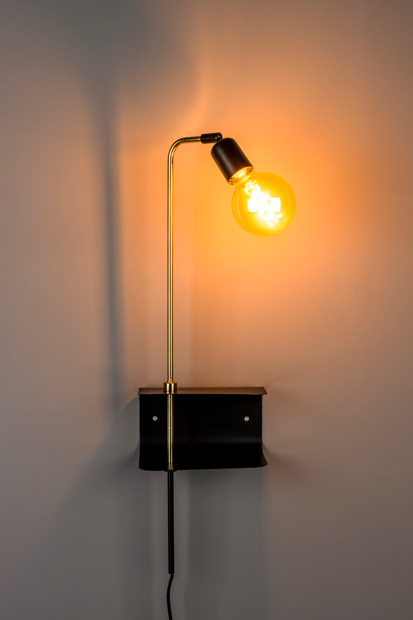Wandlamp Shaw zwart