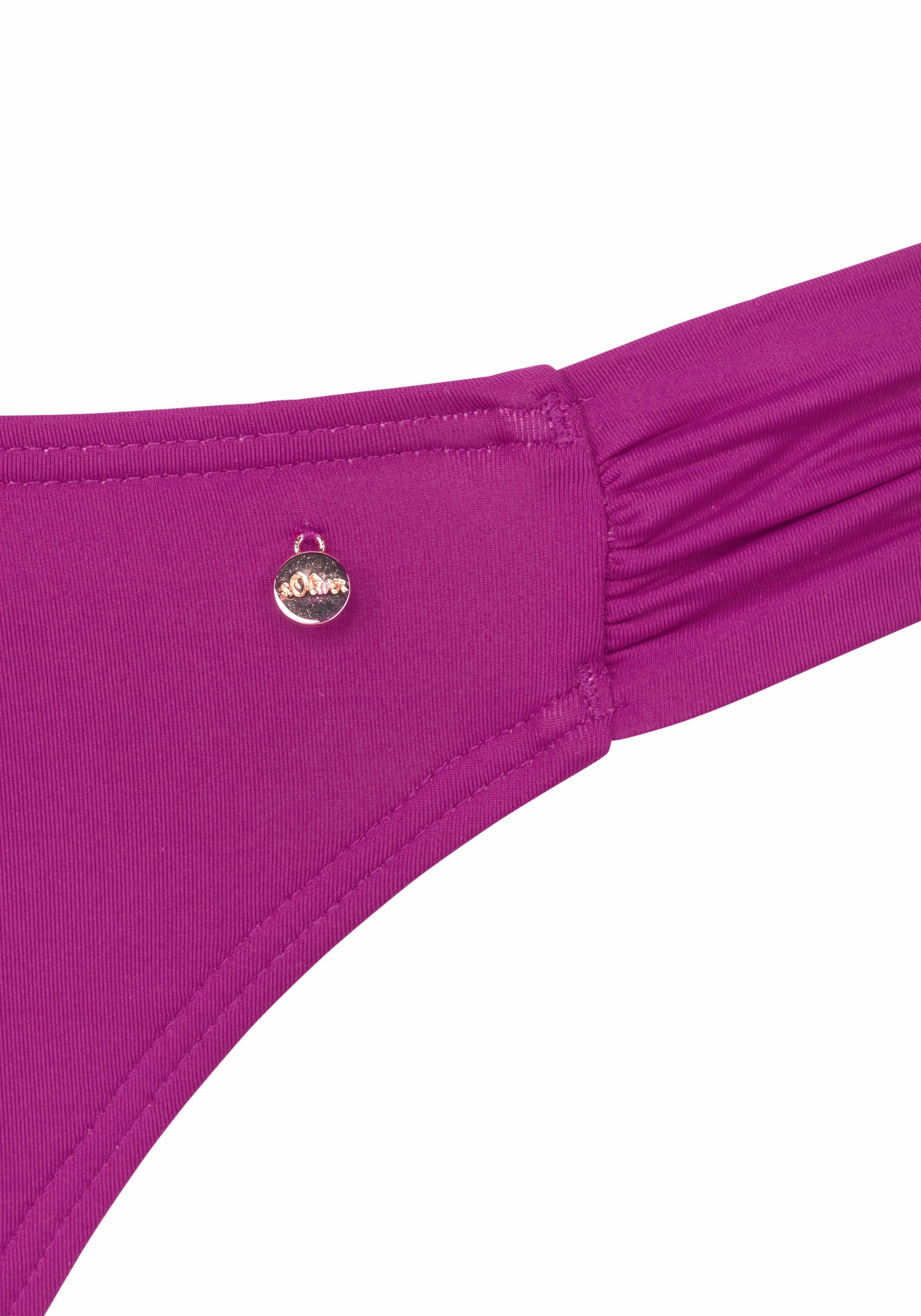 s.Oliver Bügel-Bandeau-Bikini , mit Raffung