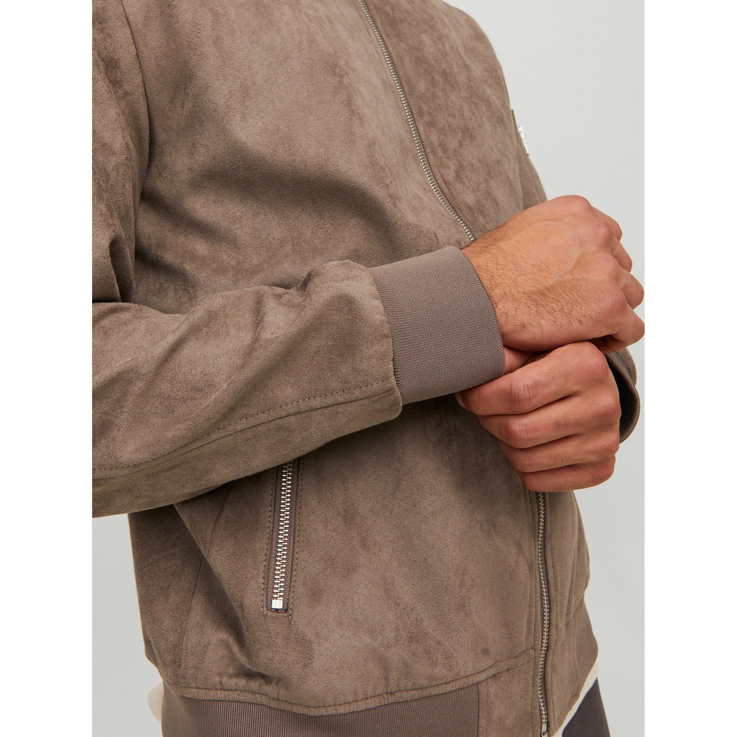 Jack and Jones Faux Suede Bomber