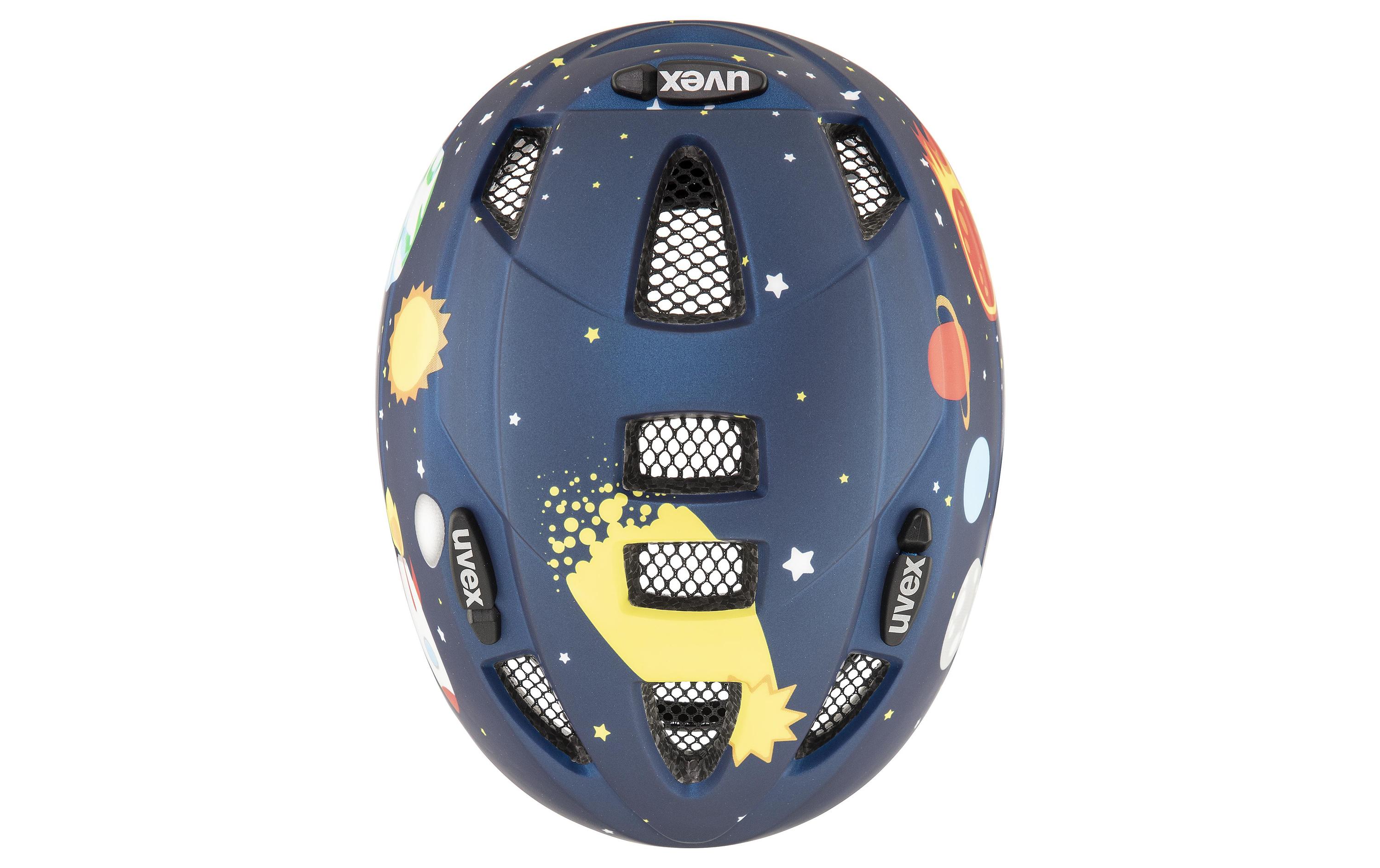 Helm uvex kid 2 cc dark blue rocket matt , 46 - 52Velohelm