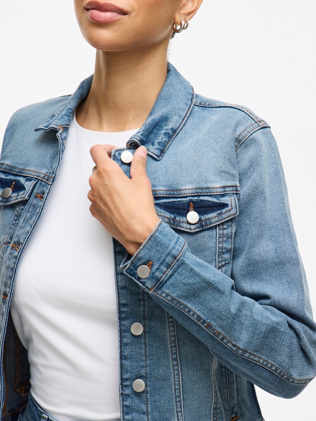 Vila Jeansjacke »VISHOW NEW L/S DENIM JACKET - NOOS«