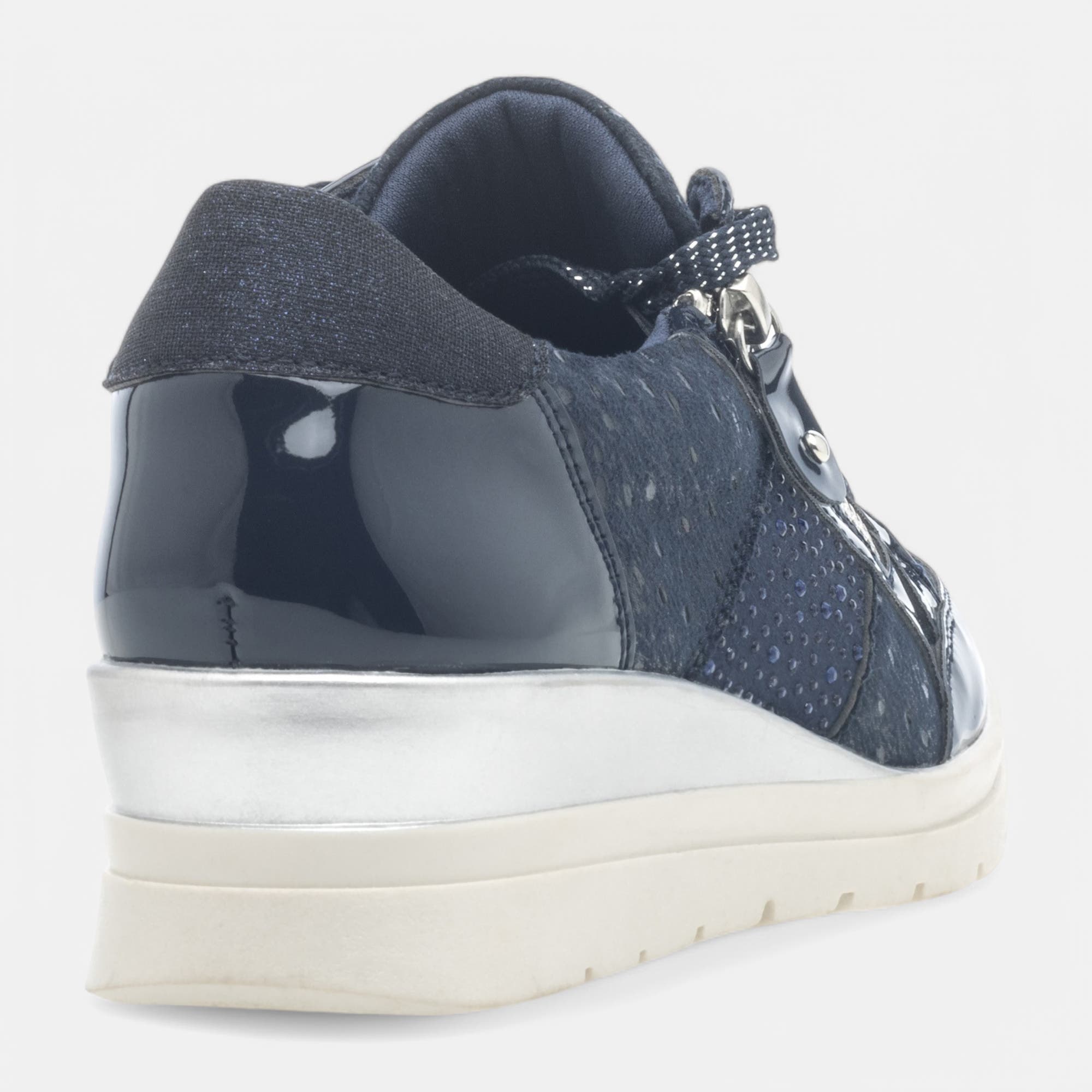 Derbies pieds sensibles Femme bleu marine