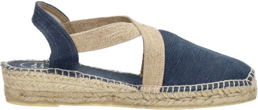 Toni Pons Verdi-V Dames Espadrilles Mari Blauw Canvas VERDIVmari