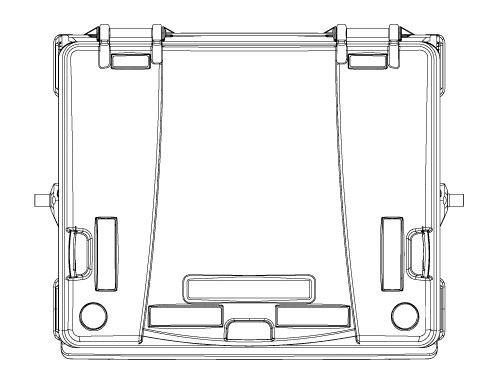 Mülltonne MGB 1100 Liter, 4-Rad-Behälter mit Flachdeckel (Gelb)
