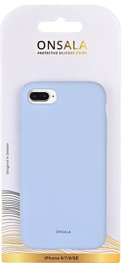 Onsala iPhone 6/7/8/SE Gen.3-silikonecover (lyseblåt)