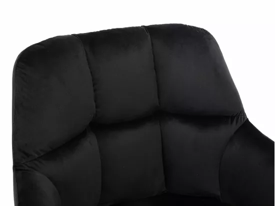 Lot de 2 chaises avec accoudoirs - Velours et métal - Noir - PEGA de Pascal MORABITO