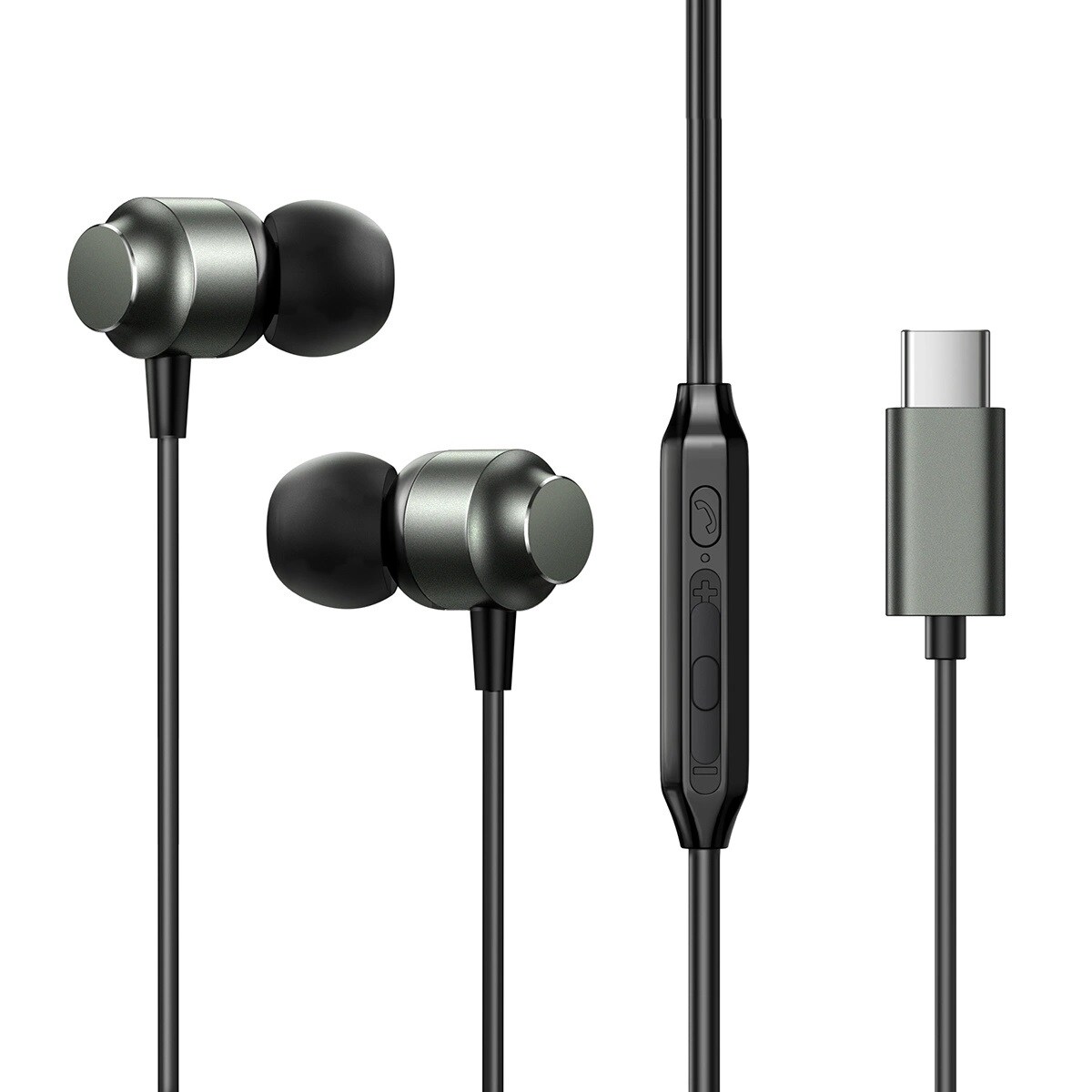 JR-EC06 USB-C In-Ear-Kopfhörer – Grau