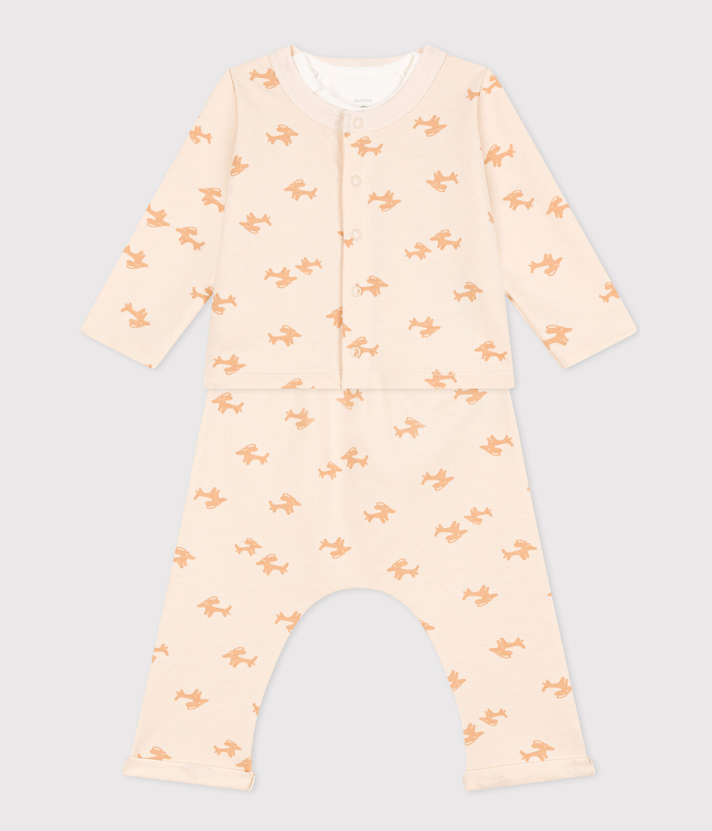 Ensemble en molleton imprimé bébé
