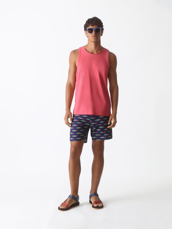 Maiô Mistral x Lefties com estampa de surf - Azul Marinho