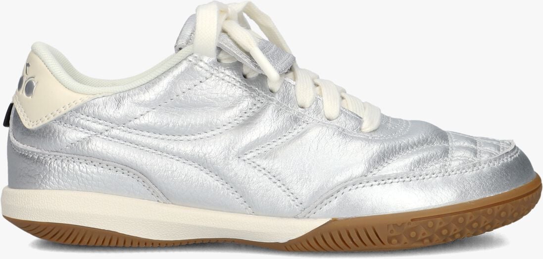 zilveren diadora lage sneakers gold indoor