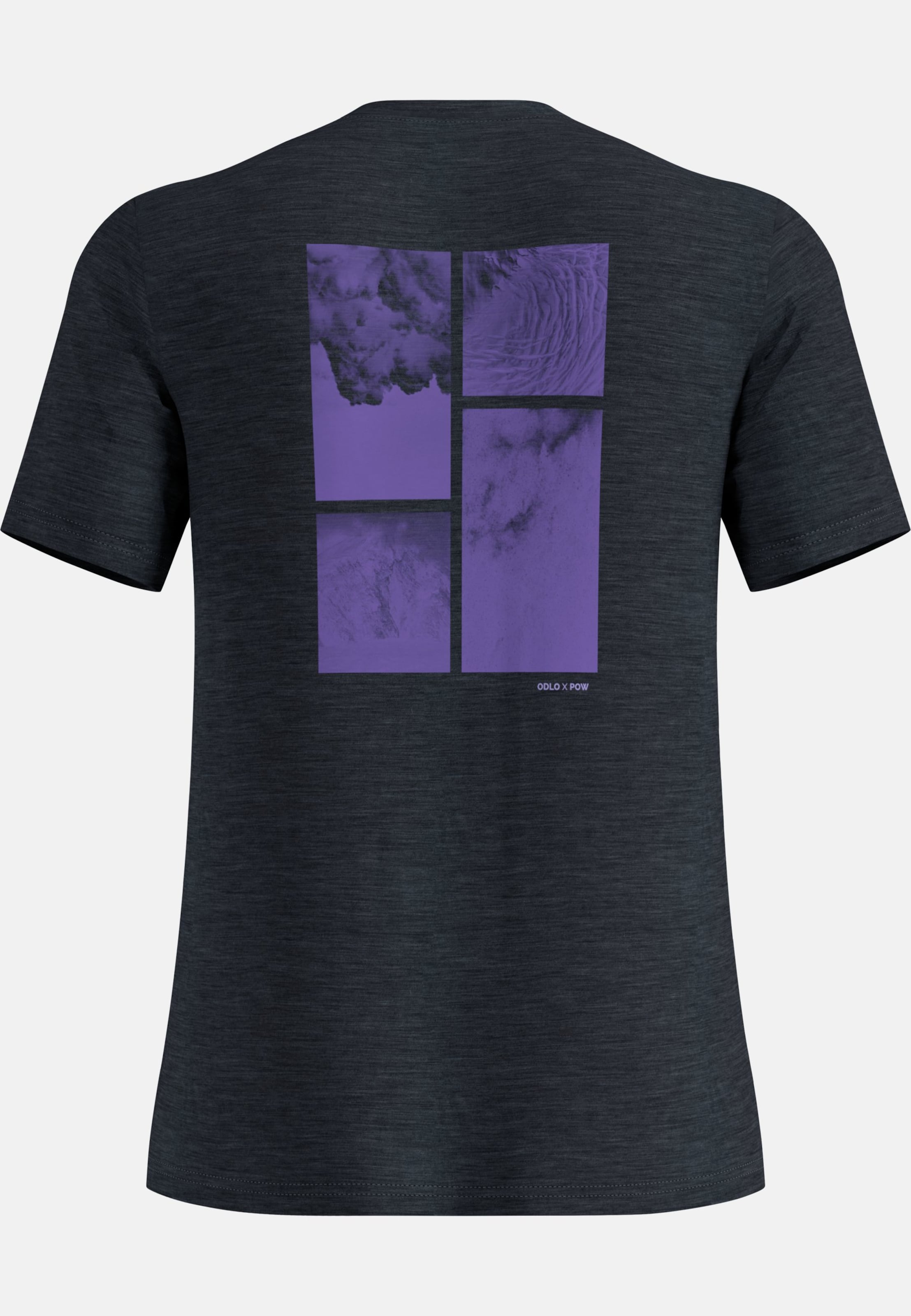 Odlo x POW Collective Voices T-Shirt aus Merinomix in black melange