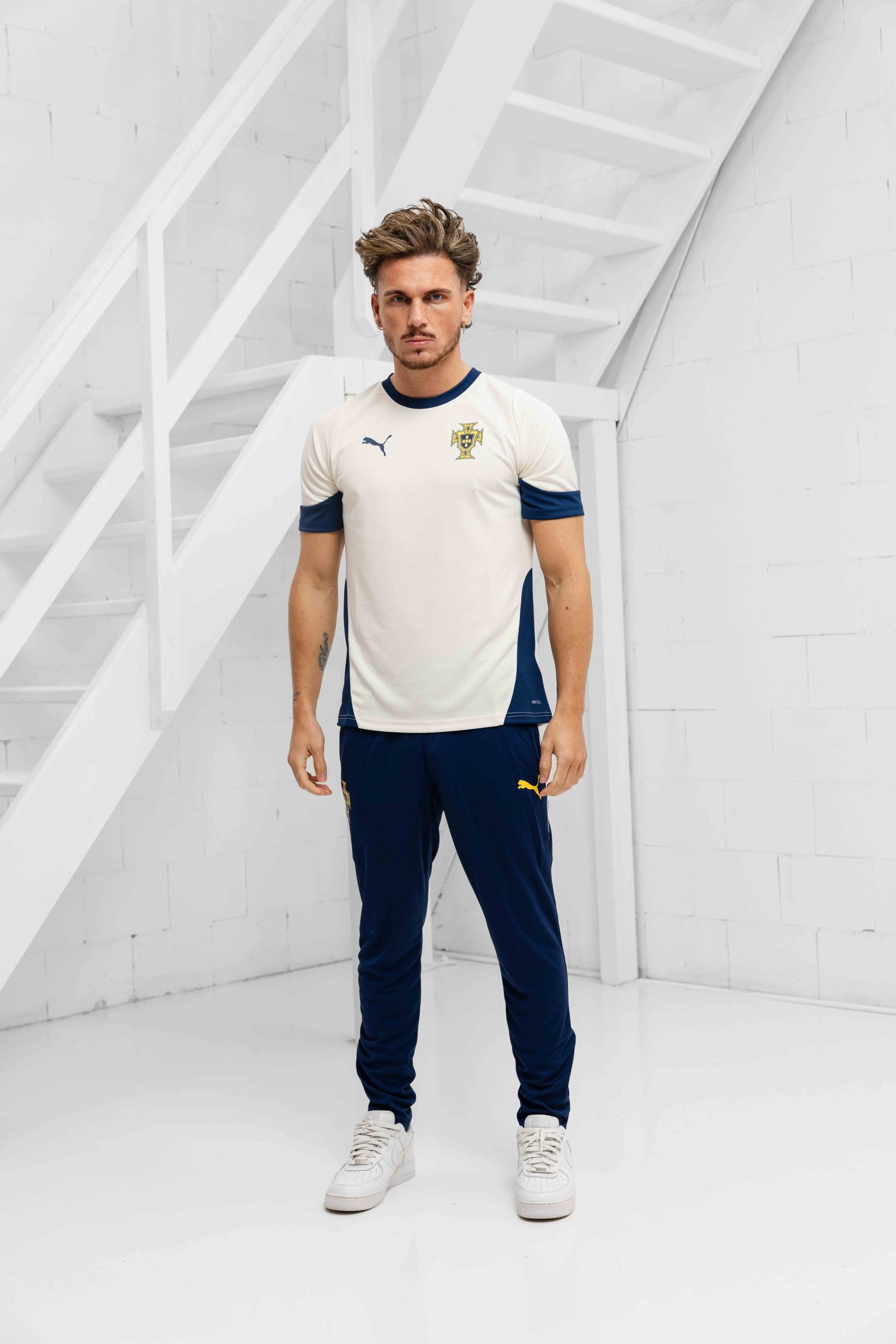 Portugal Trainingshirt Heren Wit 2025/2026