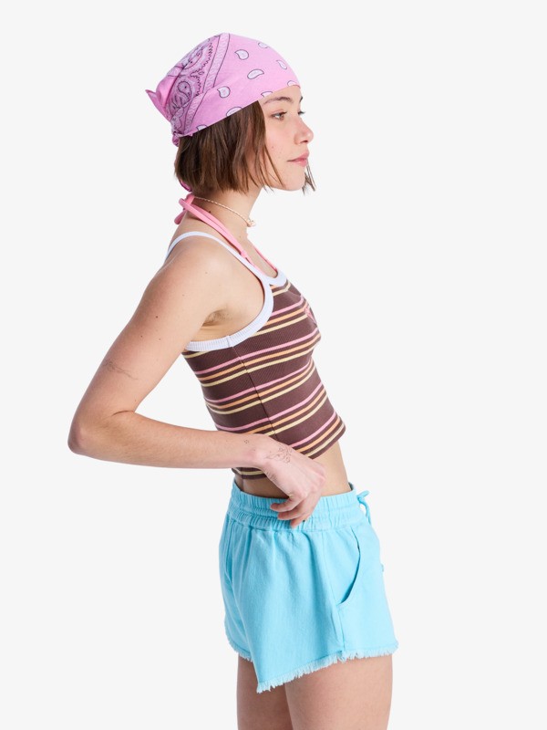 Scenic Route Short à taille élastique Bleu Femme