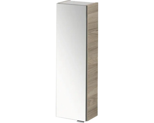 FACKELMANN Luxor wandkast, steen essen, met spiegeldeur, 20x68 cm