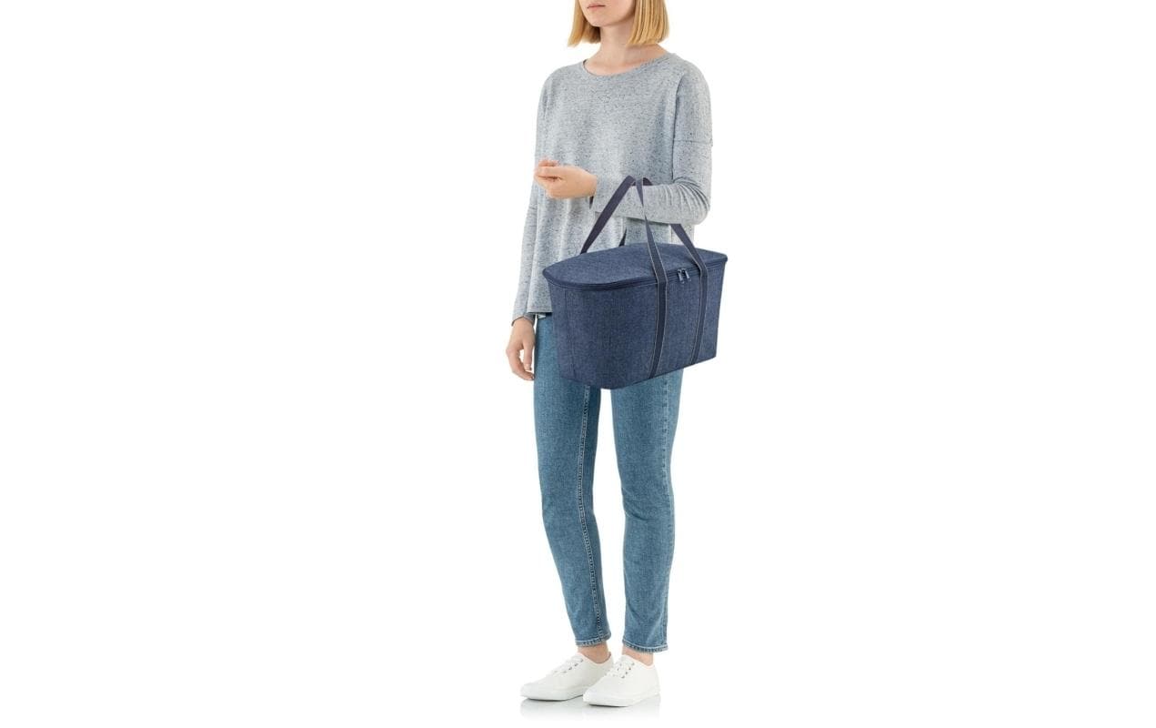 Kühltasche 20 l Herringbone Dark BlueCoolerbag mit Tragegriffen
