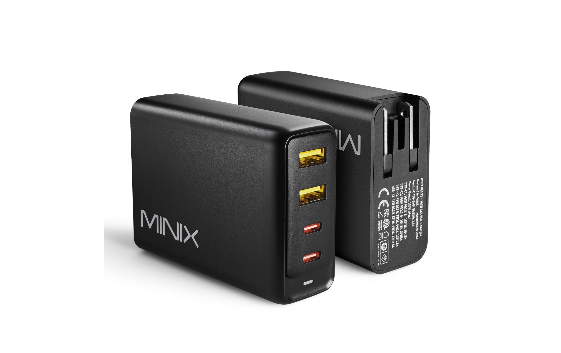 USB-Wandladegerät NEO P2 4-Port GaNUniverselles GaN-Ladegerät mit vier Ladeports