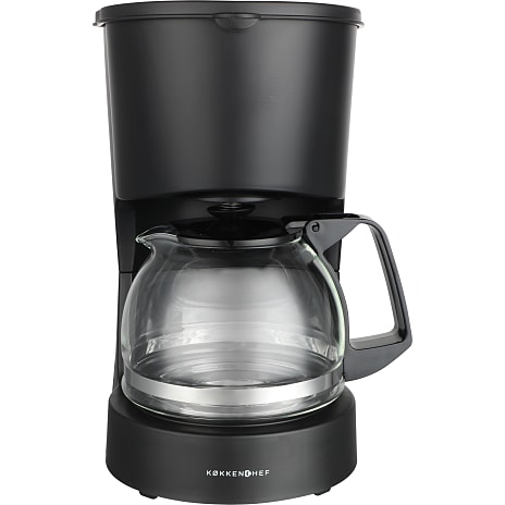 Køkkenchef kaffemaskine 0,6 liter - sort