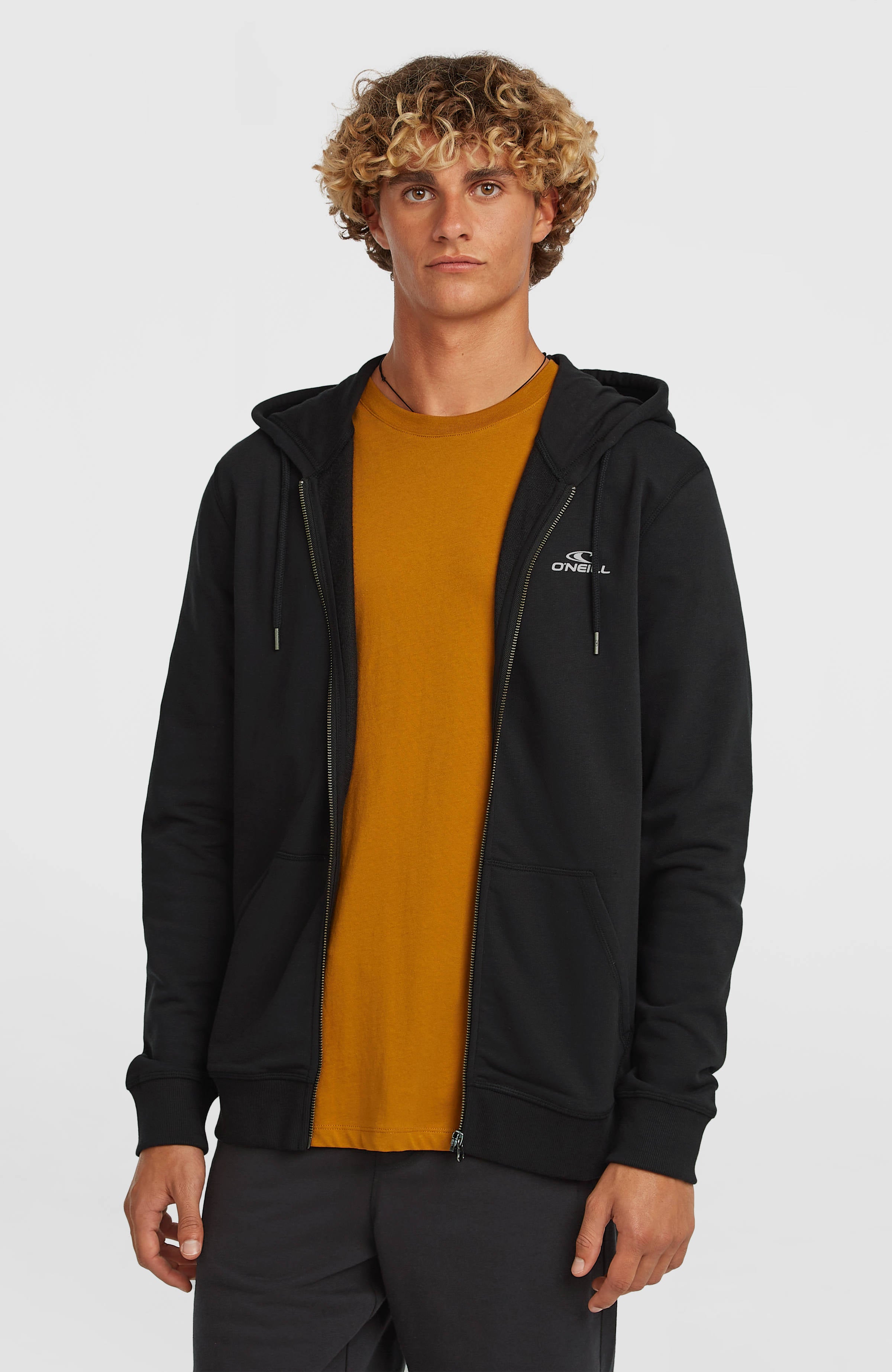 Small Logo hoodie met volledige rits