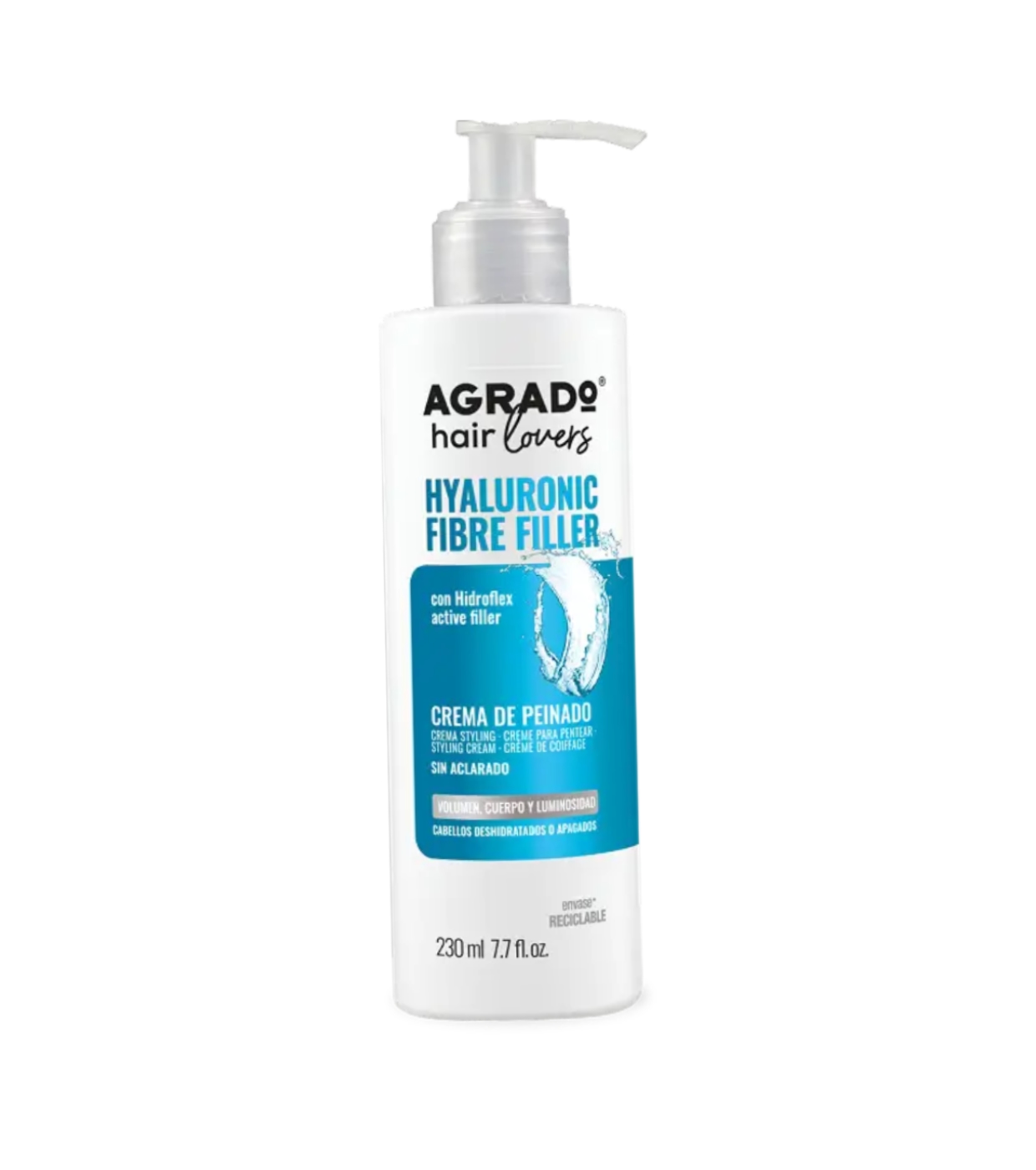 Agrado - Creme modelador  hyaluronic fibre filler - Cabelos desidratados ou opacos