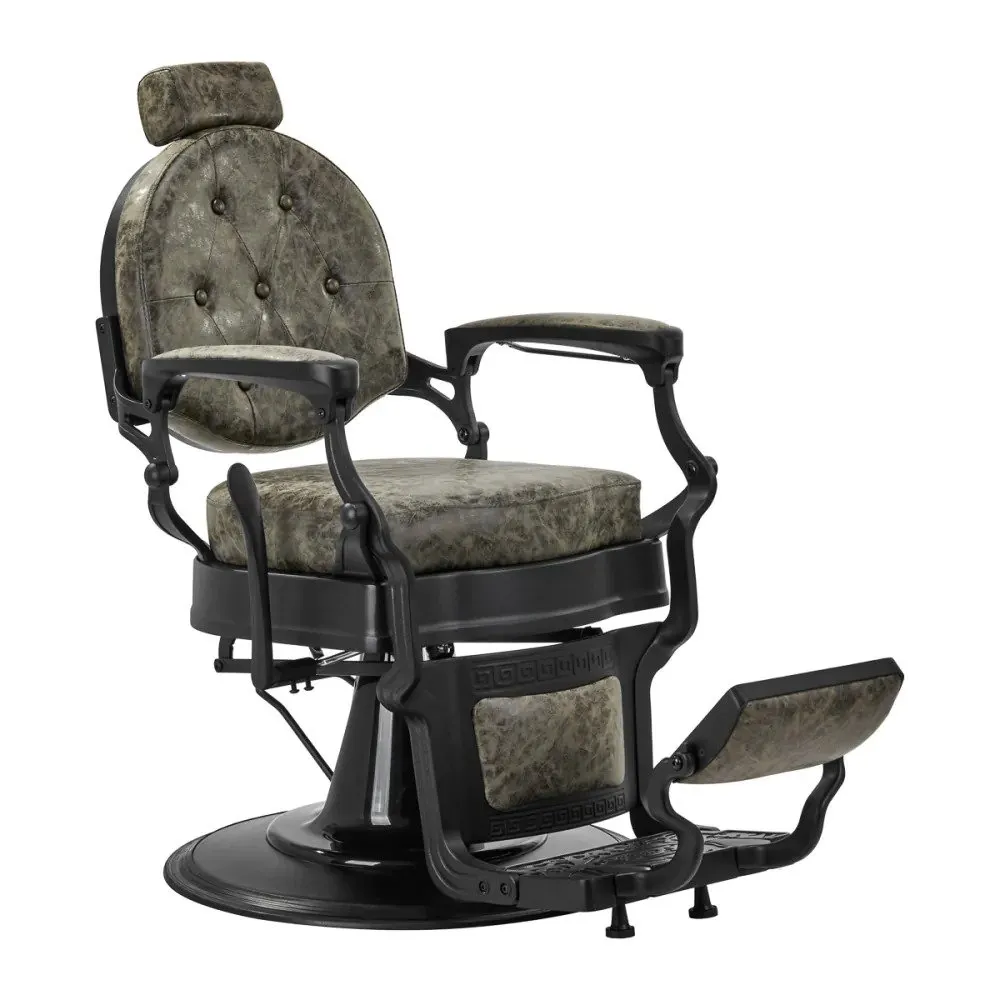 Activeshop Gabbiano barberstol President Old Leather green