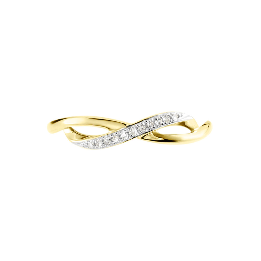 Bague Smina Or Jaune Diamant