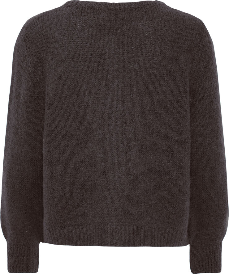 Sorbet SBGULVIG KNIT CARDIGAN Chocolate brown
