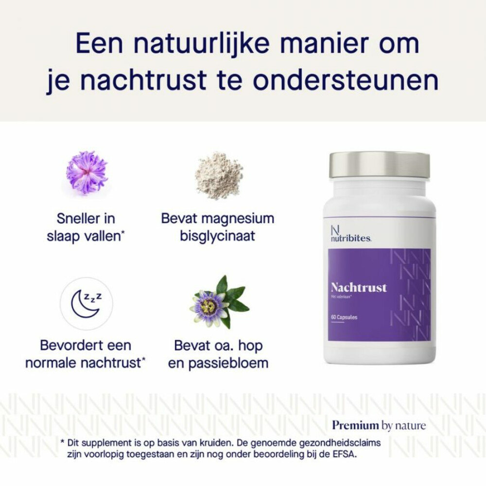 Nutribites Nachtrust 60 capsules