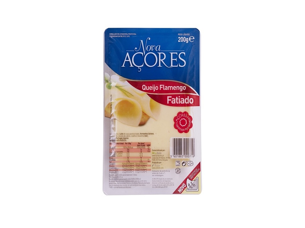QUEIJO FLAMENGO FATIADO NOVA AÇORES 200G