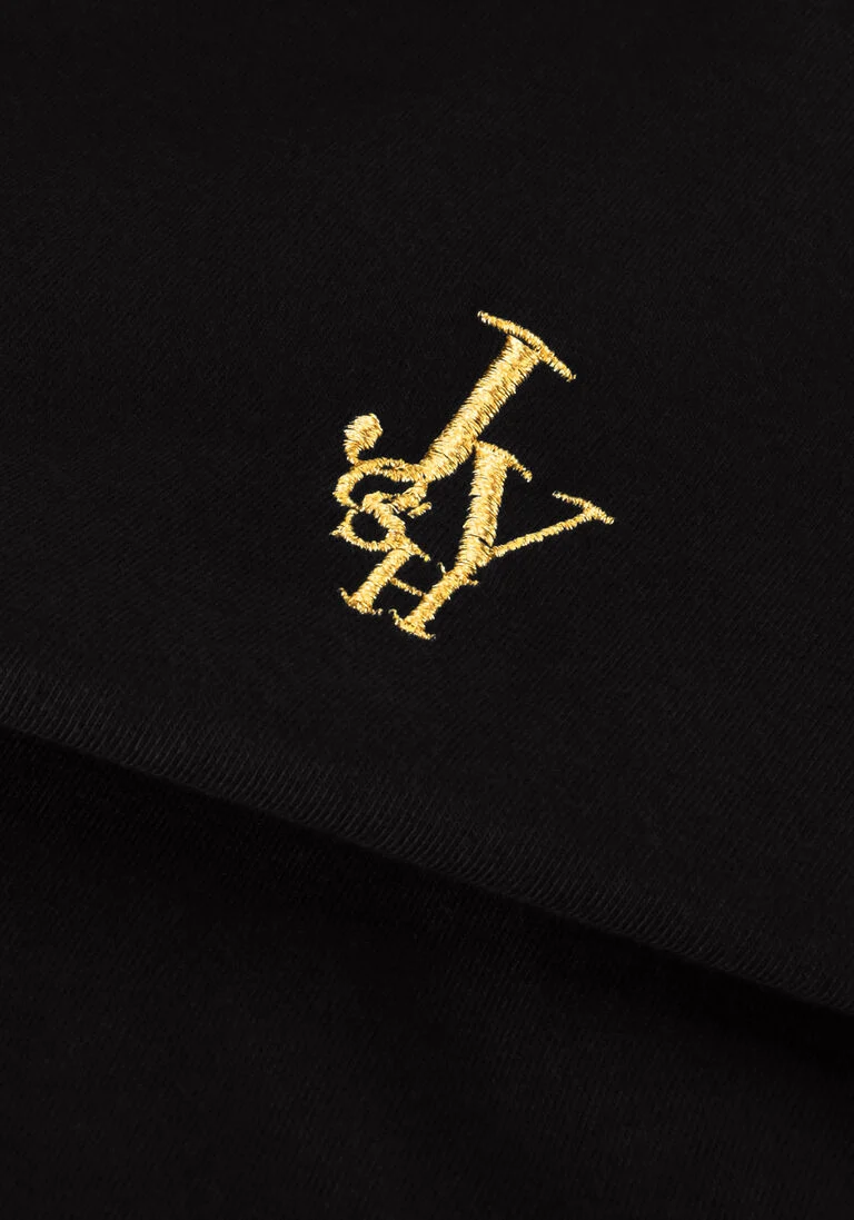 JOSH V zwarte josh v t-shirt jv zoe embroidery