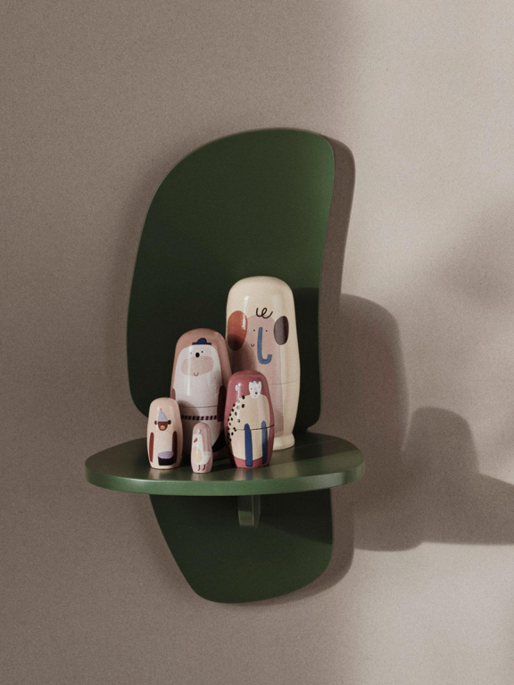 Ferm Living Pilu wandplank H40 Cashmere