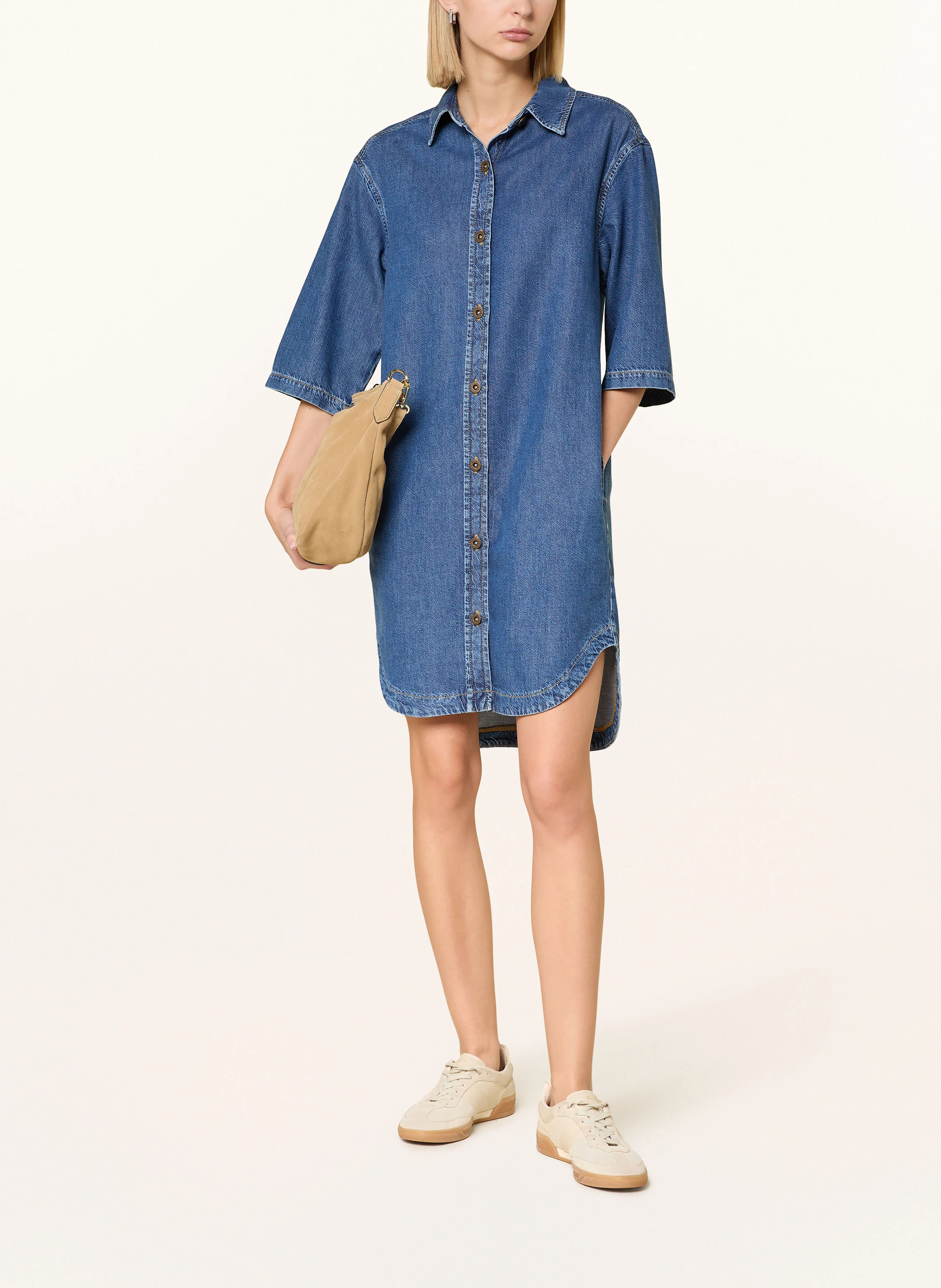 Marc O'Polo Jeanskleid mit 3/4-Arm