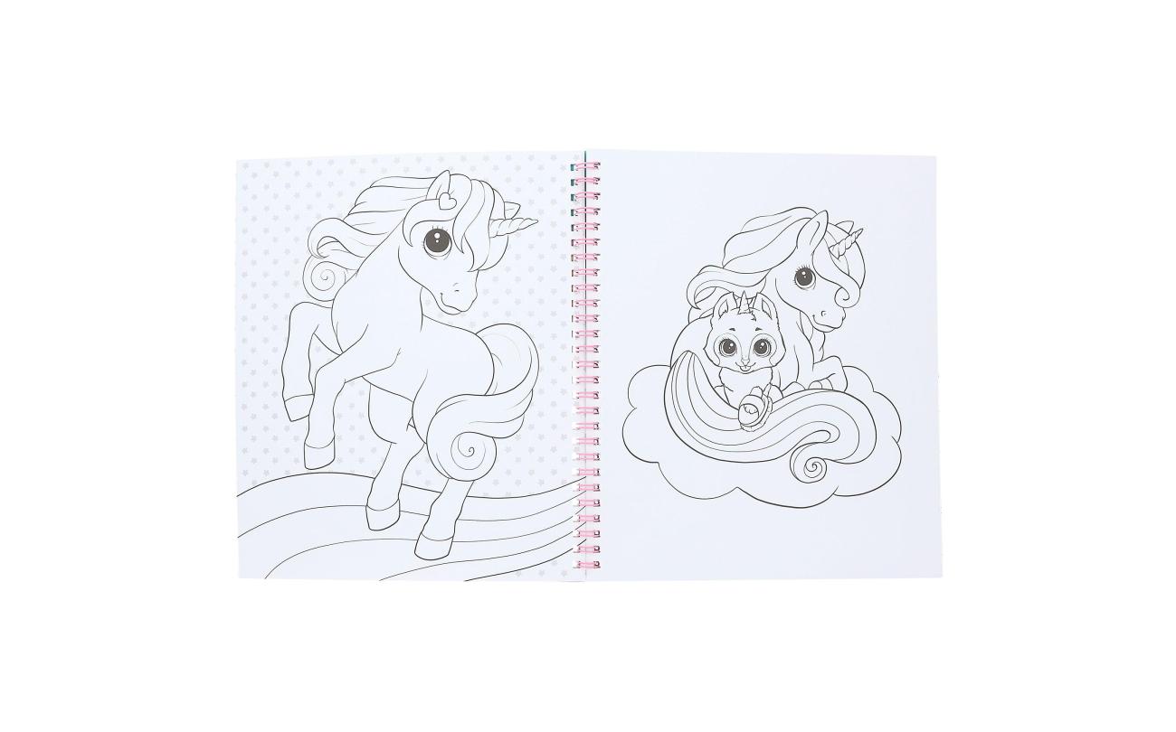 Ylvi en de Minimoomis kleurboek met eenhoorn pailletten