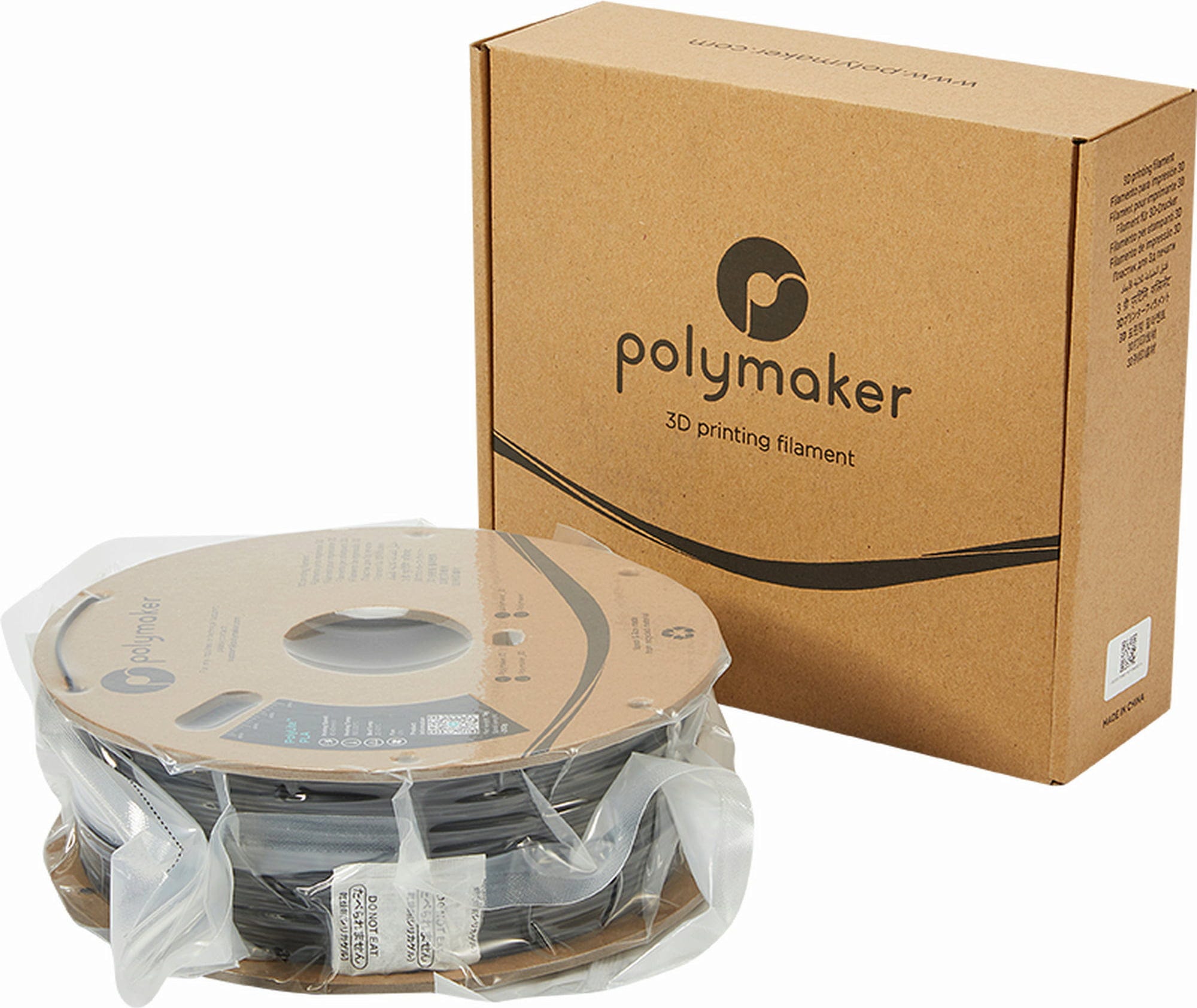 Polymaker  PolyLite PLA Schwarz, 1,75 mm / 3000 g    Hochwertiges günstiges PLA von Polymaker in Schwarz