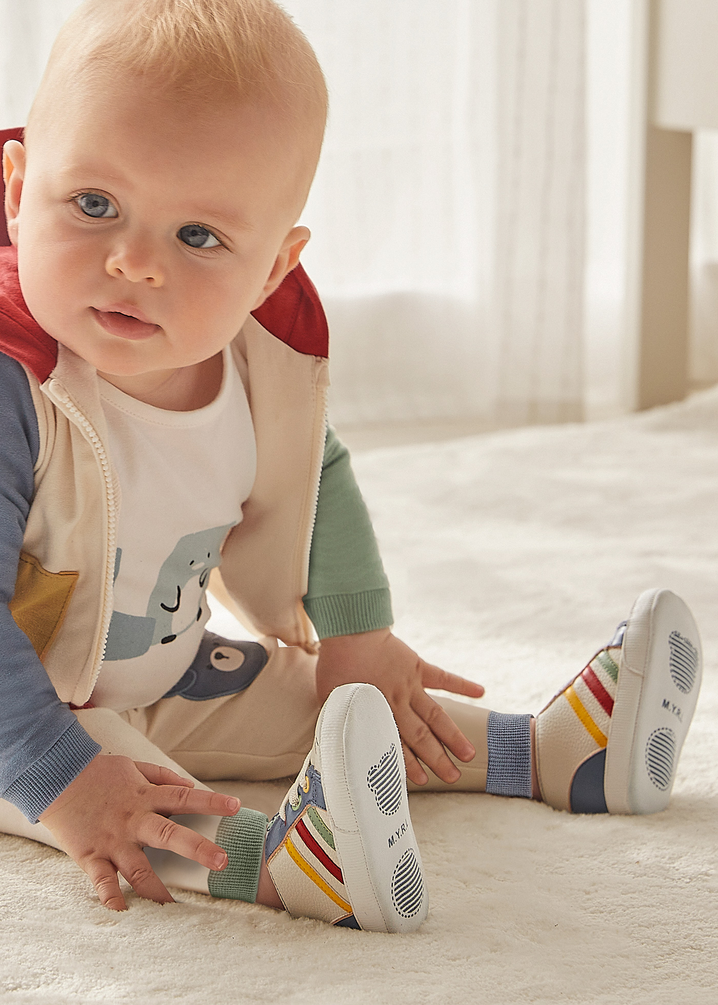 Botas esportivas de cano curto para recém-nascidos