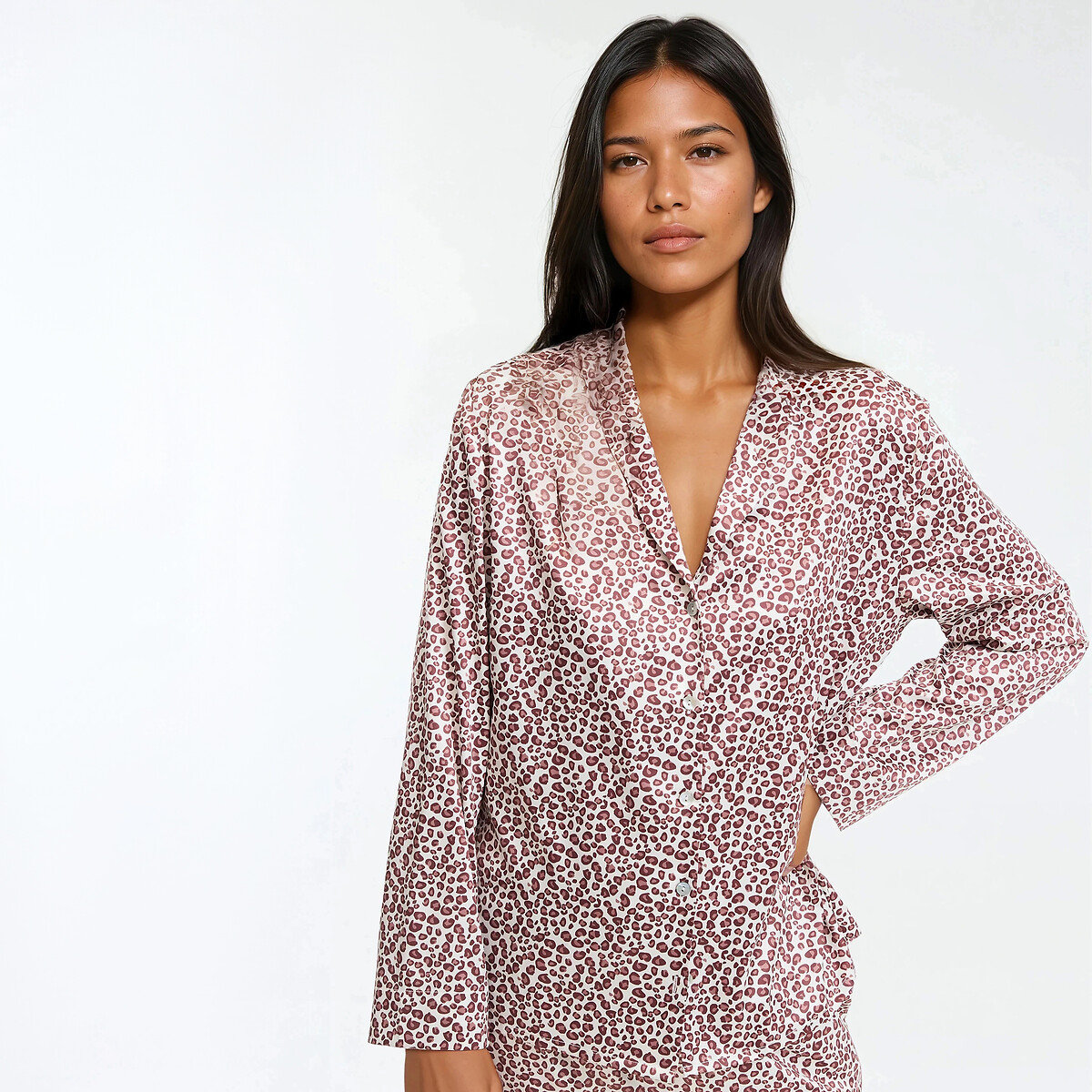 ANNE WEYBURN<br>Pijama de cetim estampado