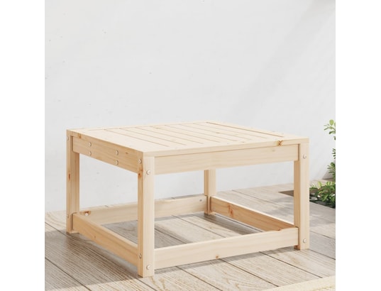 VIDAXL - Pouf Repose-pied de jardin bois de pin massif