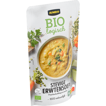 Jumbo Biologisch Erwtensoep met Knolselderij & Wortel 570ML